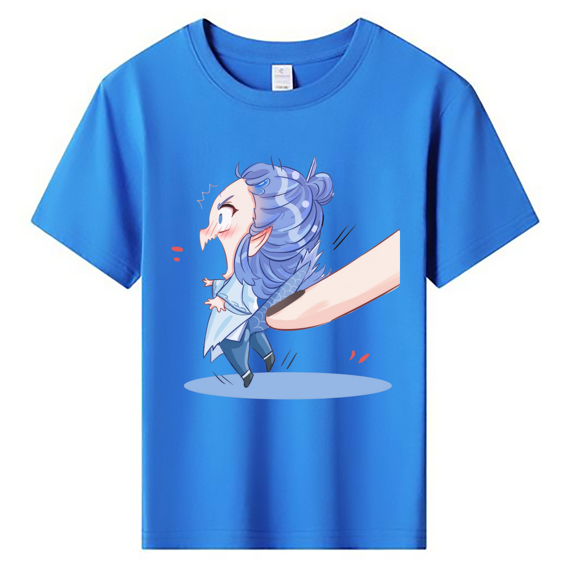 （画像用） Ne Zha 2 ナタ 魔童の大暴れ 綿100％キッズTシャツ（フロントプリント）